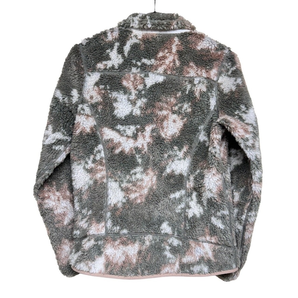 Patagonia Classic Retro-X Fleece Jacket Snow Pine‎ Garden Green Women's Small - Picture 2 of 10